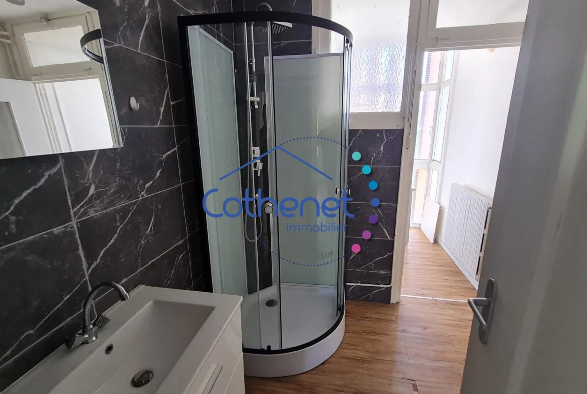 Appartement 4 pièces rénové à Roanne - Dernier étage avec balcon et cave 