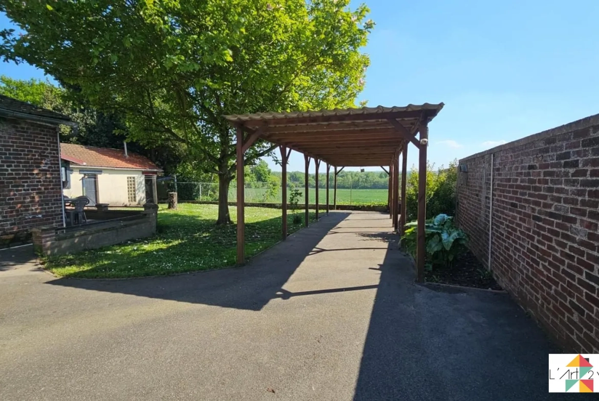 Charmante maison avec jardin, garage et 3 chambres à Baboeuf 