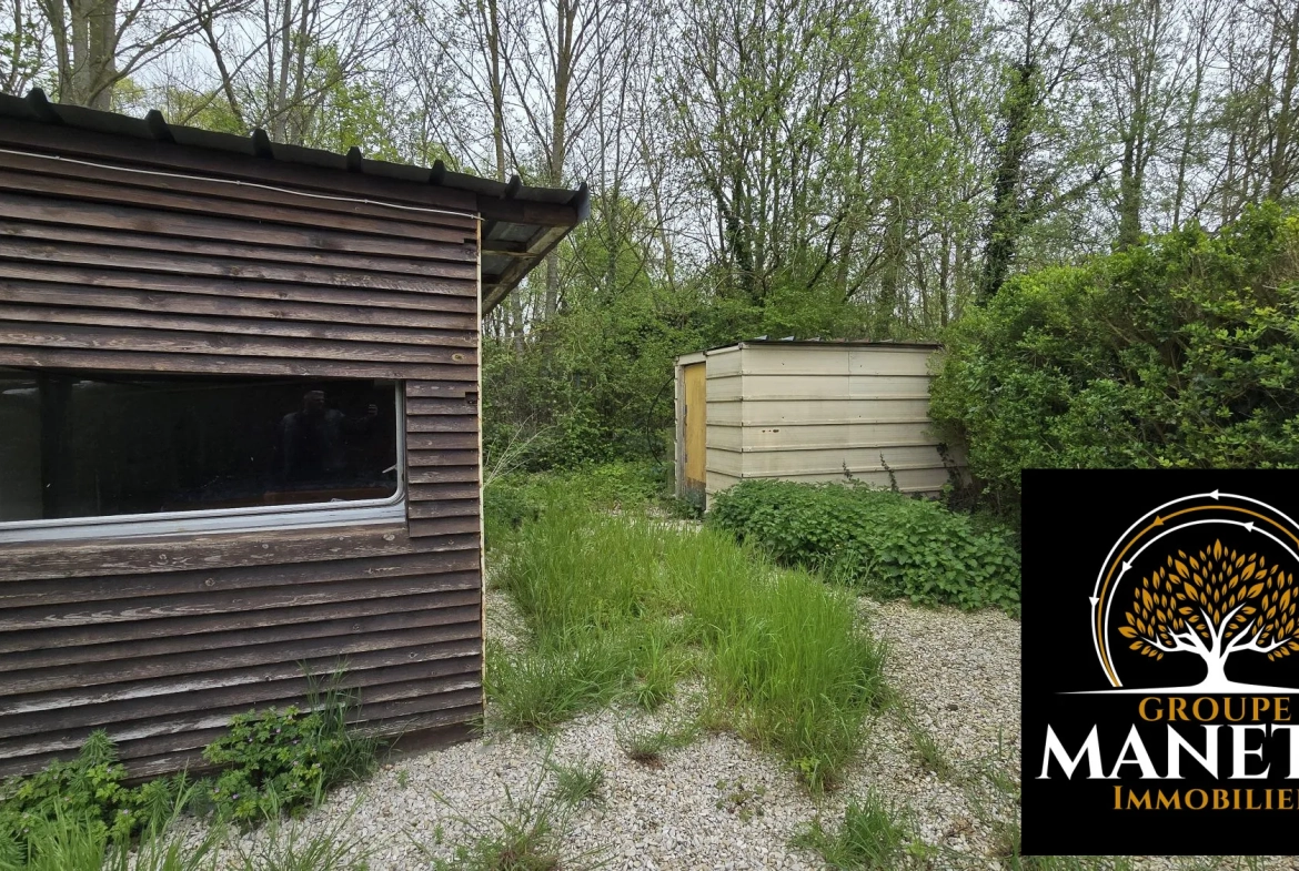 Chalet de loisir à vendre à Oisy-le-Verger avec terrasse et jardin clôturé 