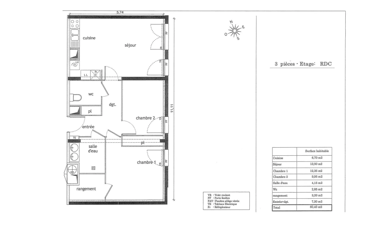 Investissement immobilier sécurisé à Toulouse - Appartement T3 avec bail commercial 