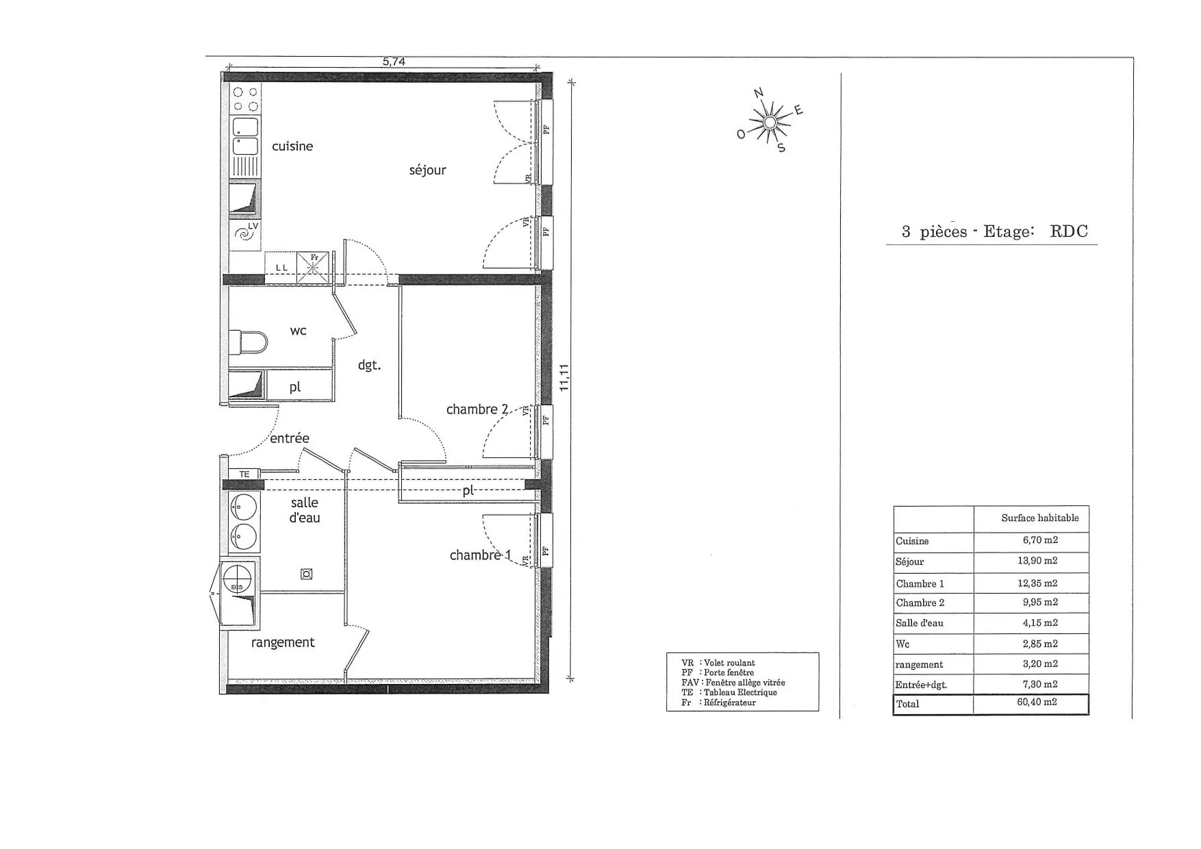 Investissement immobilier sécurisé à Toulouse - Appartement T3 avec bail commercial 