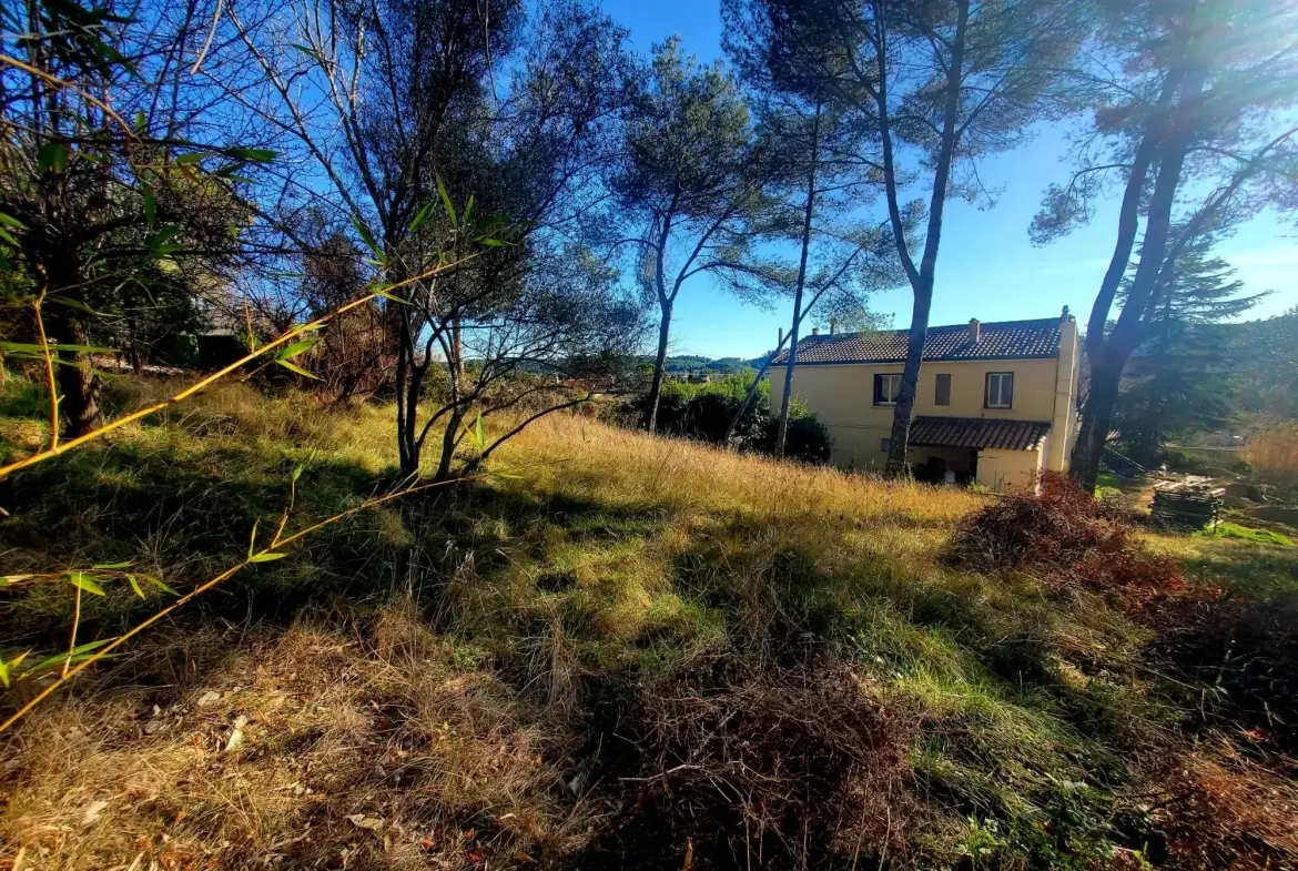 Terrain constructible de 600 m² à Grabels – Vue dégagée et exposition plein sud 