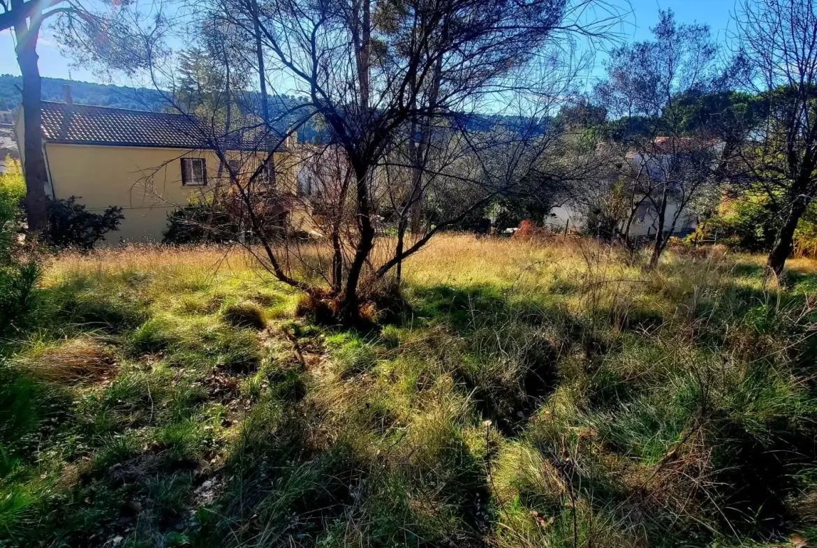 Terrain constructible de 600 m² à Grabels – Vue dégagée et exposition plein sud 