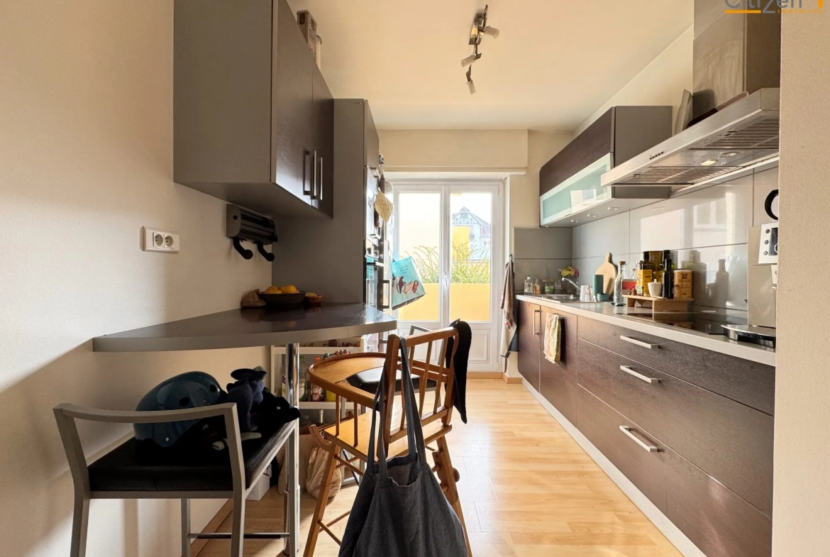 Appartement 3 pièces de 66 m2 avec garage à la Robertsau Strasbourg 