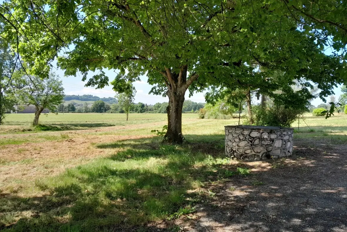 Maison de campagne de plain-pied avec garage et grand jardin à Lauzerte 