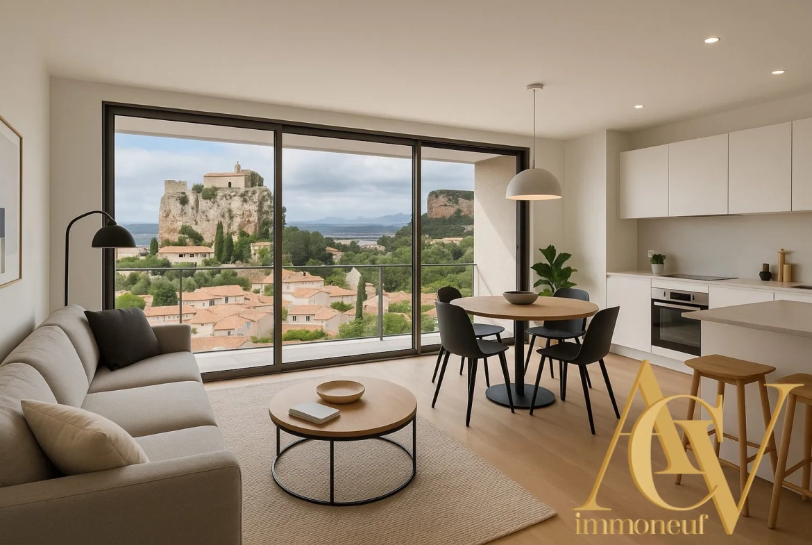 Magnifique appartement 2 pièces avec terrasse à Vitrolles, secteur paisible et sécurisé 