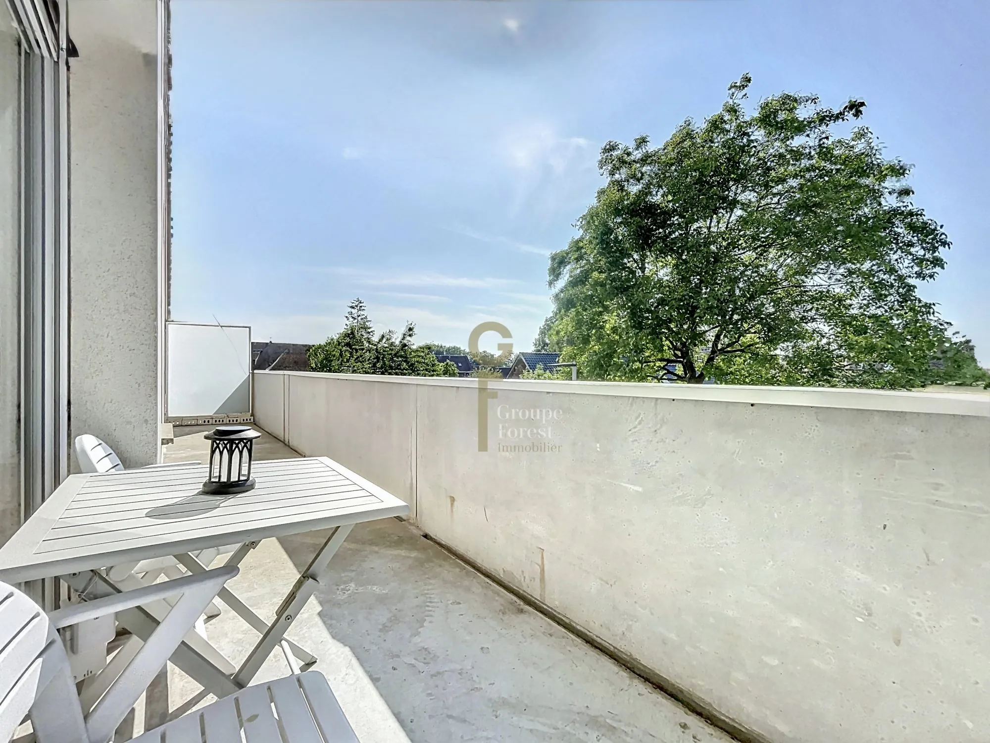Appartement 2 pièces de 46 m² en vente à Linselles, loué, avec grand balcon 