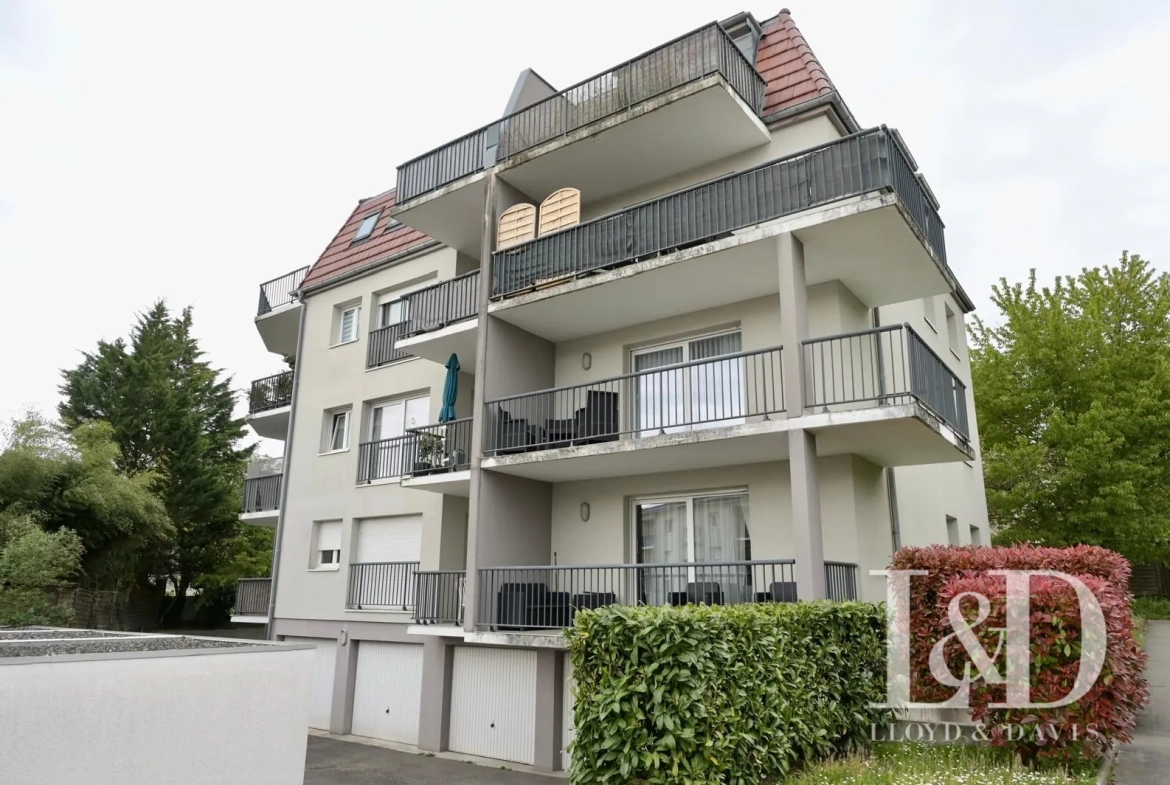 résidence extérieur Appartement T3 à vendre avec terrasse et vue sur les Vosges à Mulhouse 