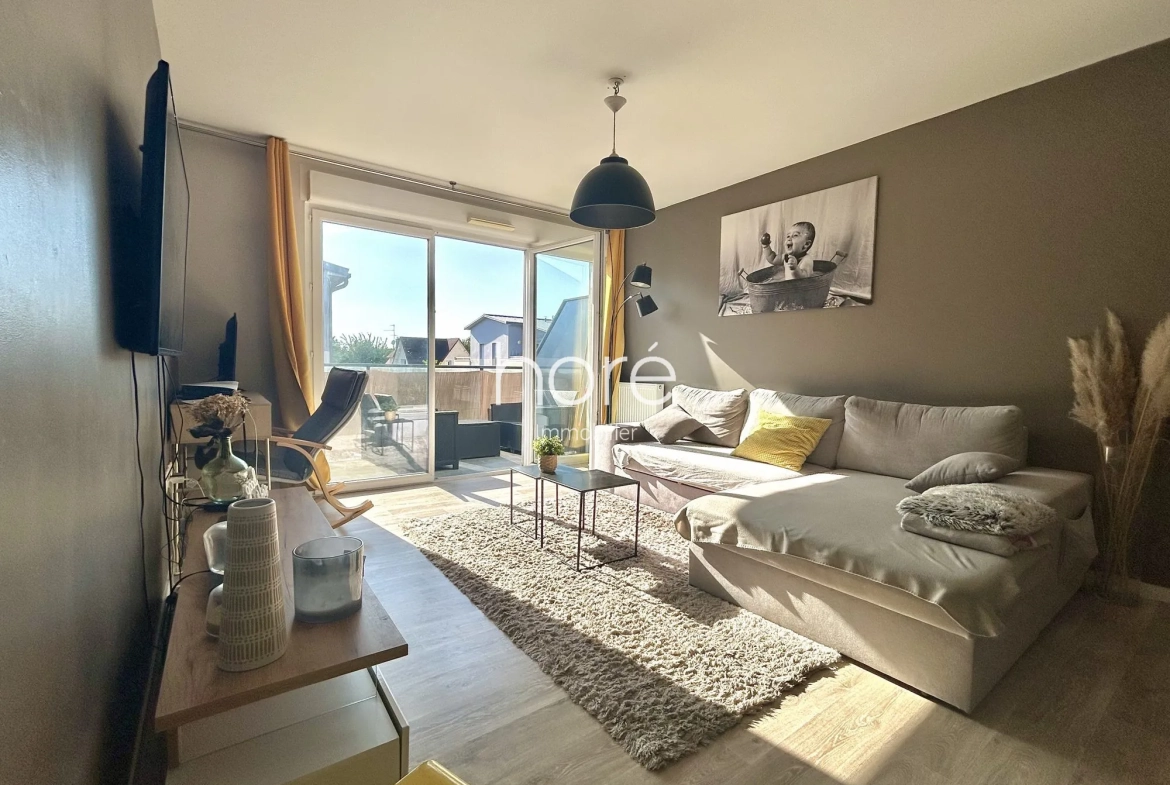 Appartement T3 lumineux de 71 m² avec balcon à Colombelles, proximité commodités 
