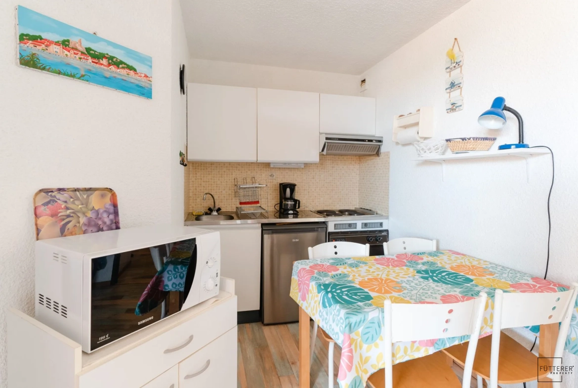 Appartement 2 pièces à vendre à Gruissan Rive Droite avec terrasse et parking privé 