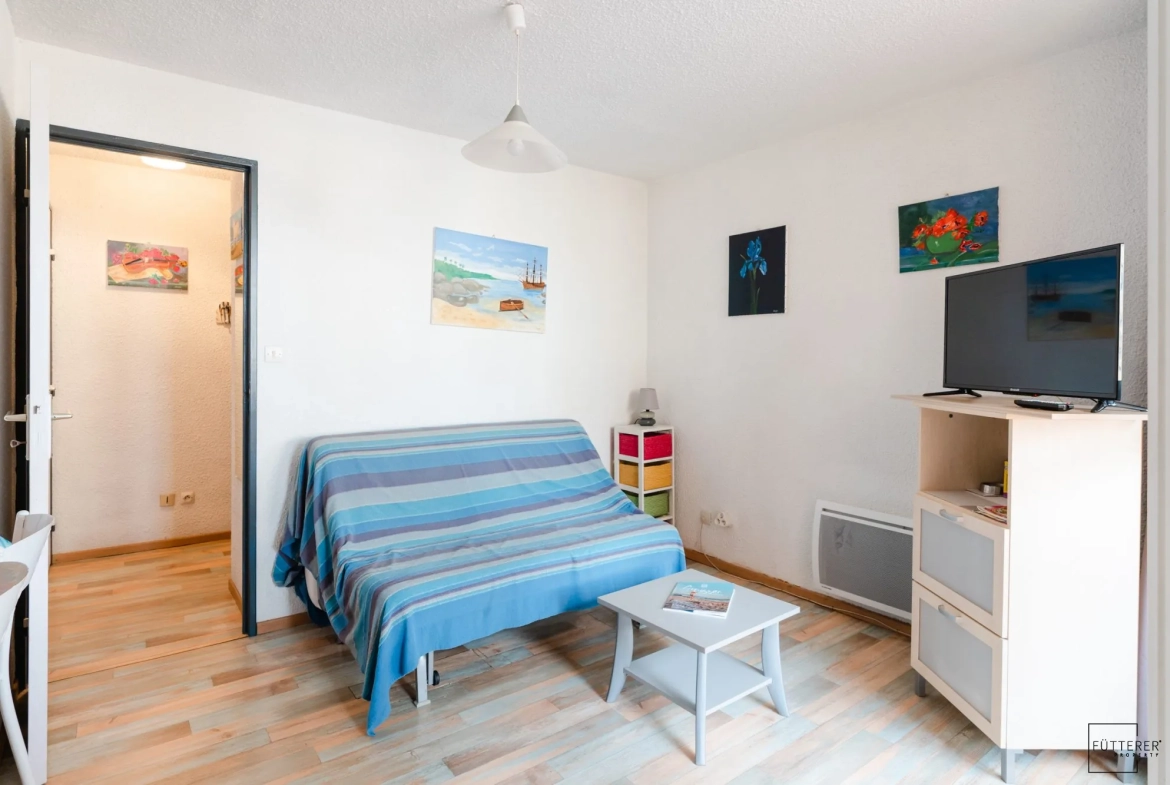 Appartement 2 pièces à vendre à Gruissan Rive Droite avec terrasse et parking privé 