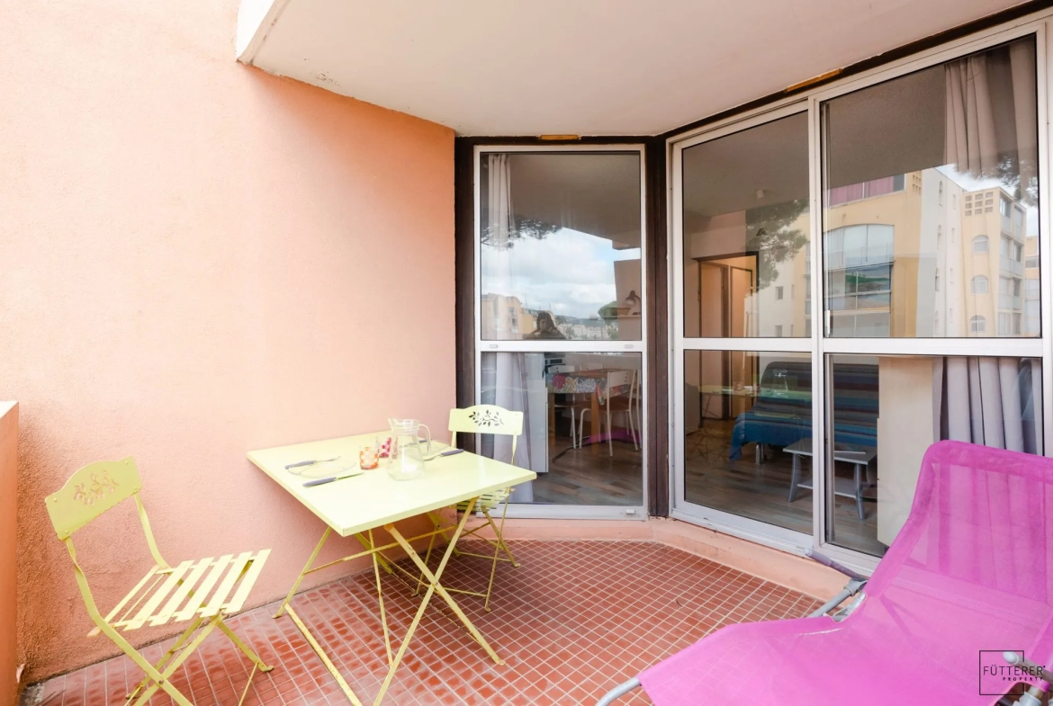 Appartement 2 pièces à vendre à Gruissan Rive Droite avec terrasse et parking privé 