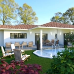 Maison neuve 3 chambres avec garage sur terrain de 977 m² à Bretagne de Marsan
