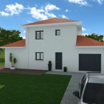 Maison neuve écologique de 85 m² avec 3 chambres à Charnècles