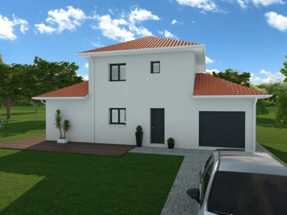 Maison neuve écologique de 85 m² avec 3 chambres à Charnècles