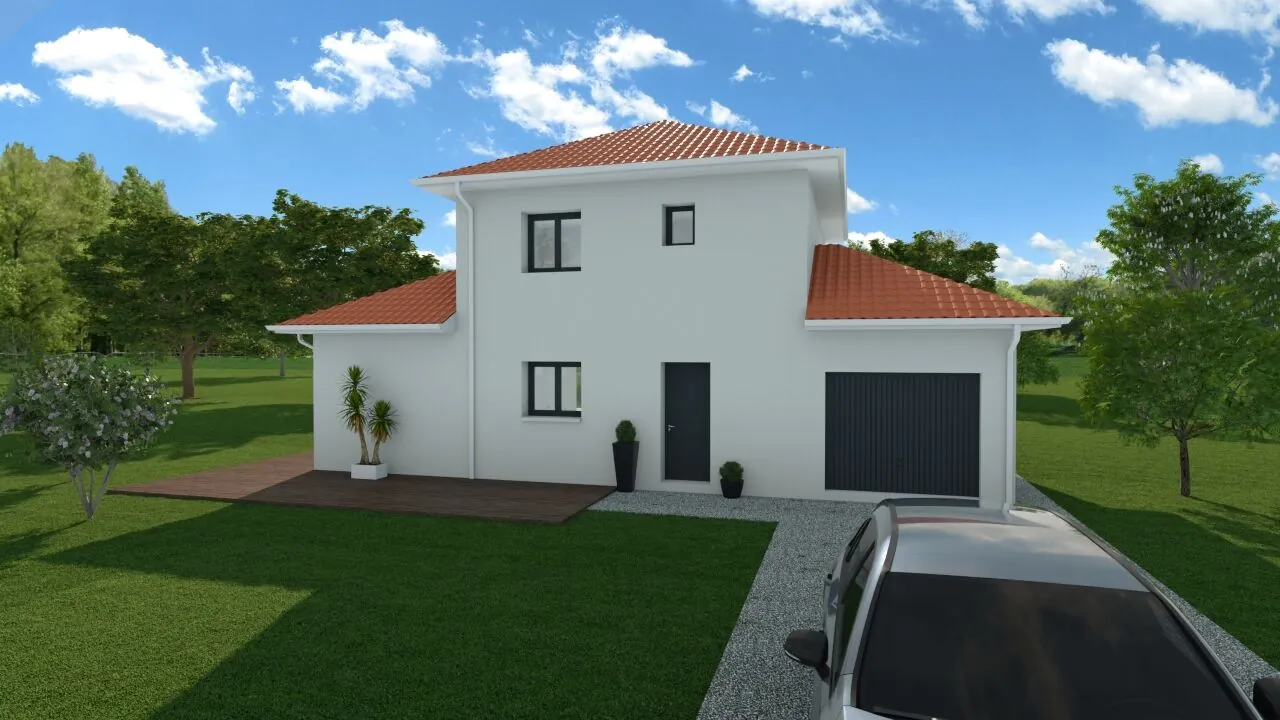 Maison neuve écologique de 85 m² avec 3 chambres à Charnècles 