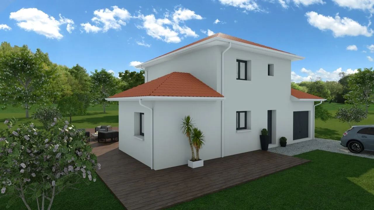 Maison neuve écologique de 85 m² avec 3 chambres à Charnècles 