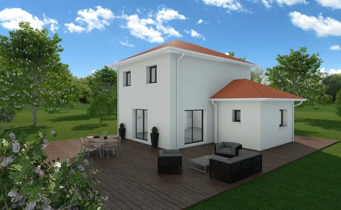 Maison neuve écologique de 85 m² avec 3 chambres à Charnècles 