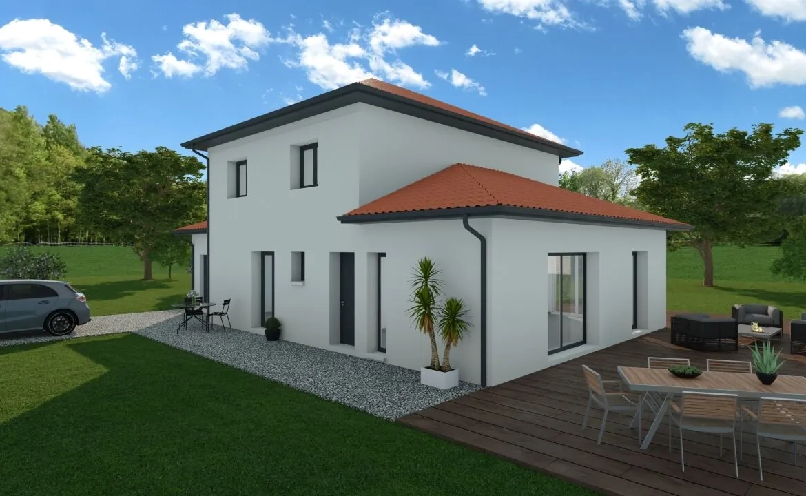 Maison neuve écologique de 85 m² avec 3 chambres à Charnècles 