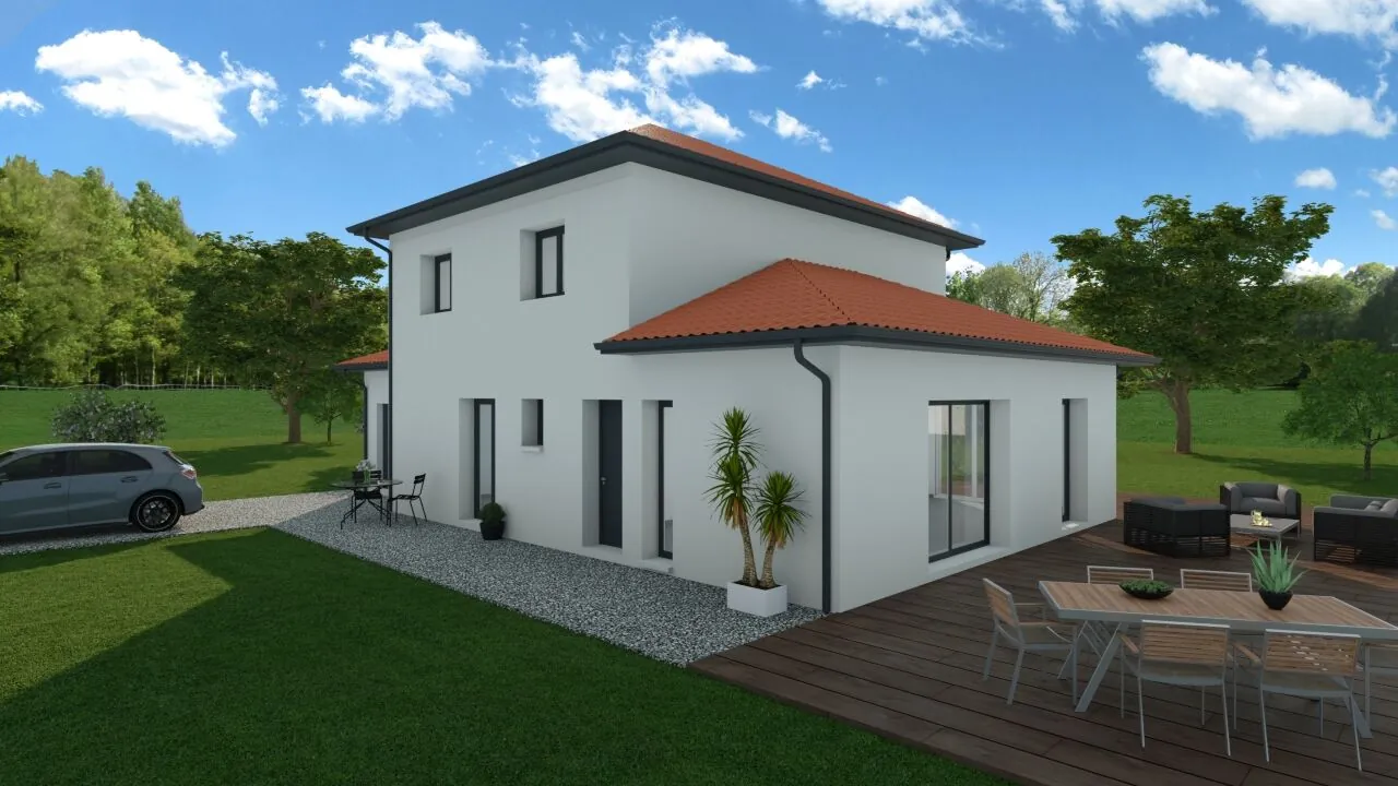 Maison neuve écologique de 85 m² avec 3 chambres à Charnècles 