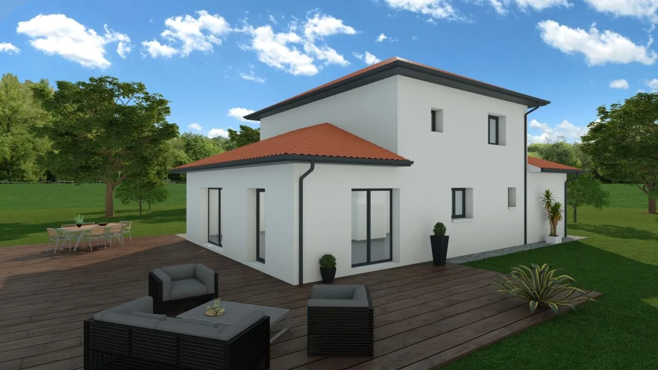 Maison neuve écologique de 85 m² avec 3 chambres à Charnècles 