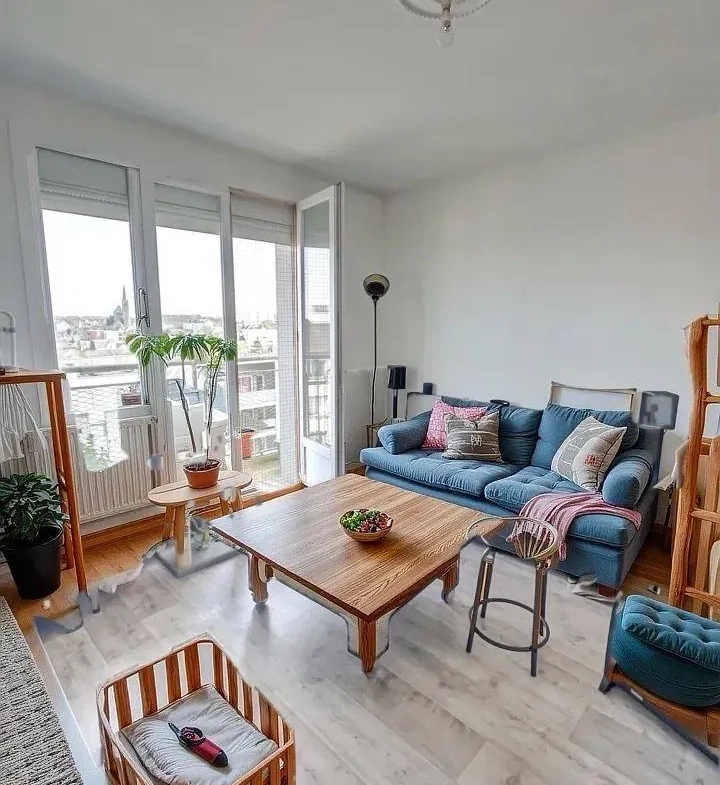Appartement T4 lumineux de 65 m² à Rennes proche métro et centre-ville 