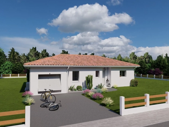 Maison neuve 95 m² avec garage et 3 chambres à Vielle-Saint-Girons