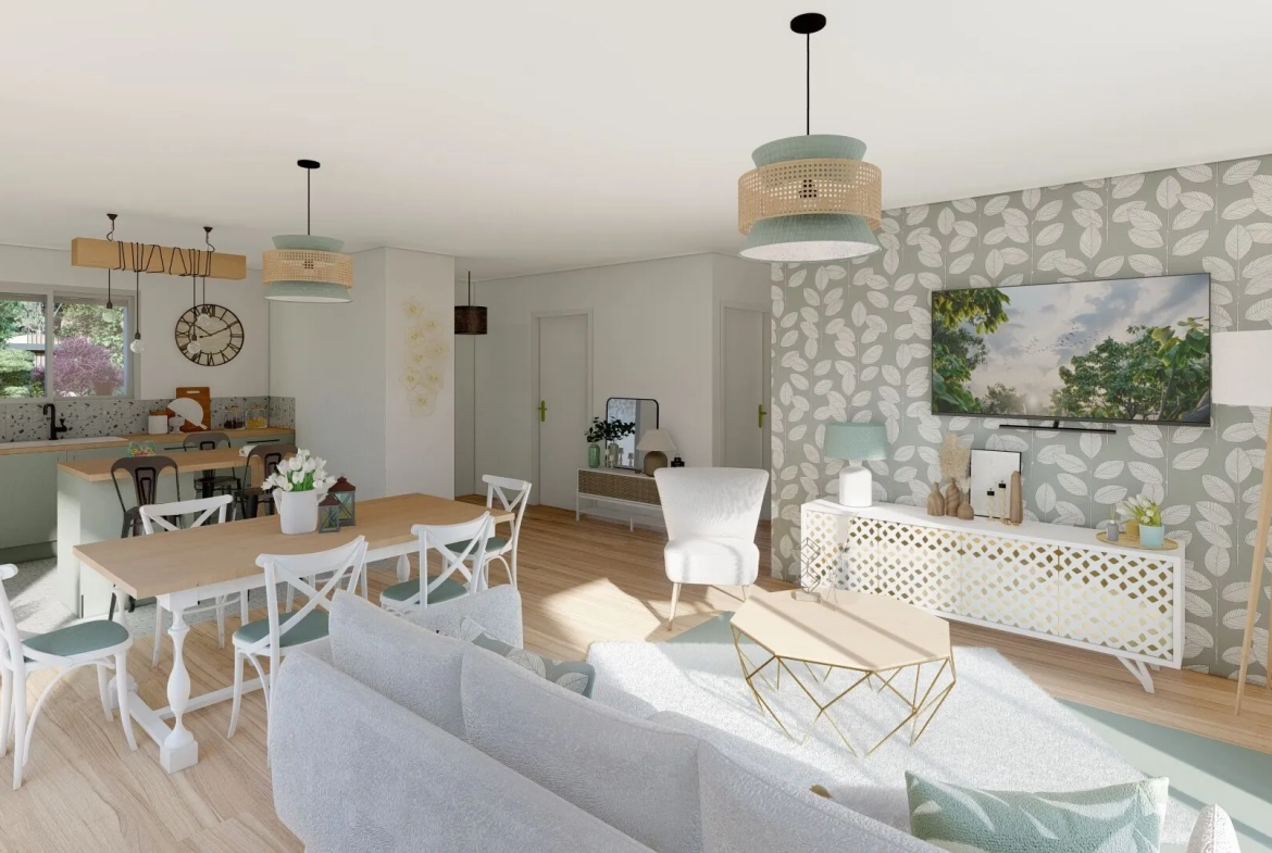 Maison neuve 95 m² avec garage et 3 chambres à Vielle-Saint-Girons 