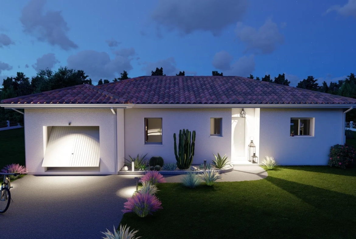 Maison neuve 95 m² avec garage et 3 chambres à Vielle-Saint-Girons 