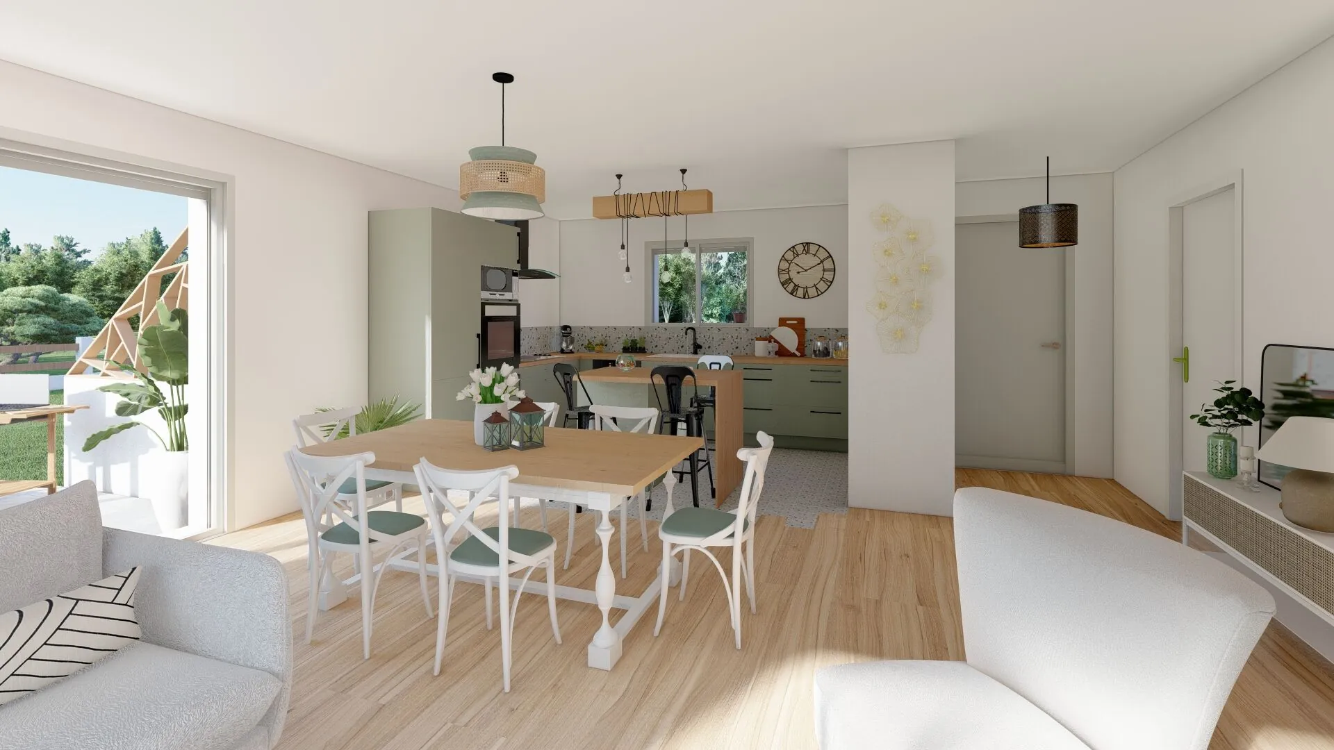 Maison neuve 95 m² avec garage et 3 chambres à Vielle-Saint-Girons 