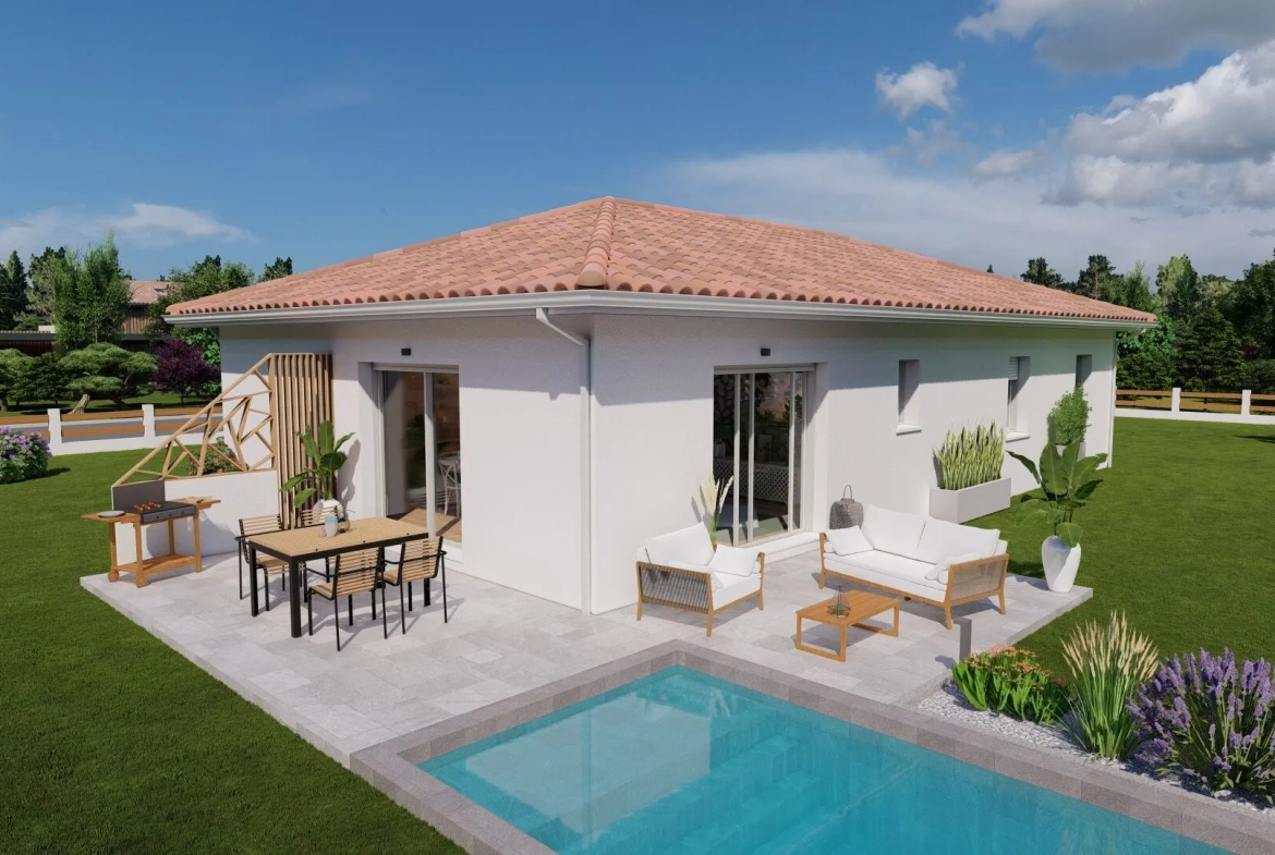 Maison neuve 95 m² avec garage et 3 chambres à Vielle-Saint-Girons 
