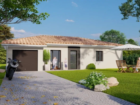 Constructeur maison moderne à Viré sur terrain de 600m² avec prestations haut de gamme