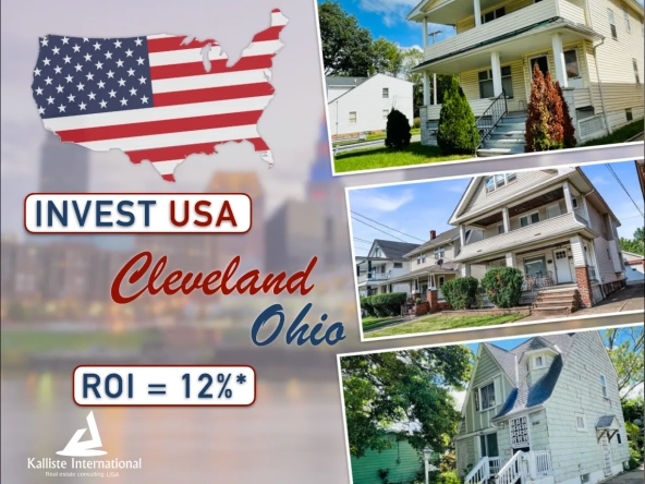 Duplex à vendre à Cleveland, Ohio - Investissement locatif avec forte rentabilité
