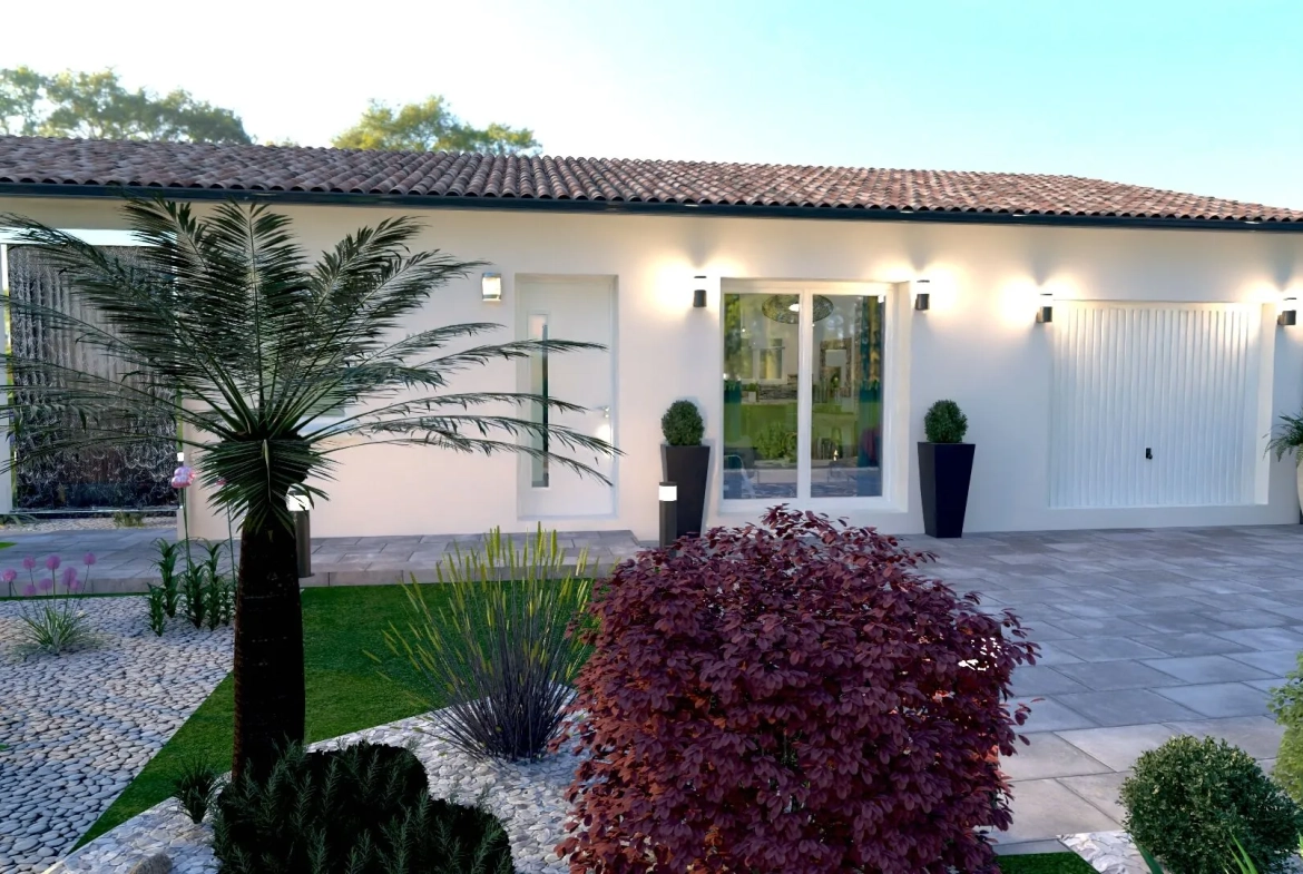 Maison neuve de 84 m² avec 3 chambres à Gontaud-de-Nogaret 