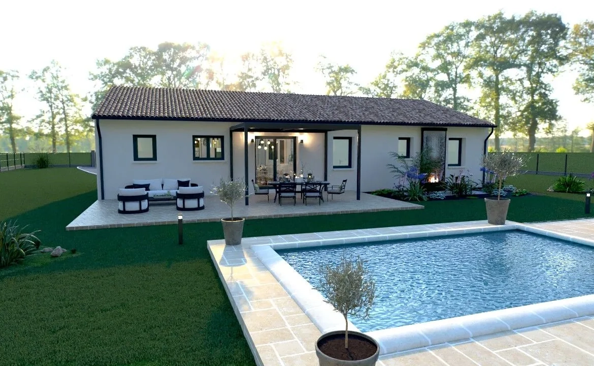 Maison neuve de 84 m² avec 3 chambres à Gontaud-de-Nogaret 