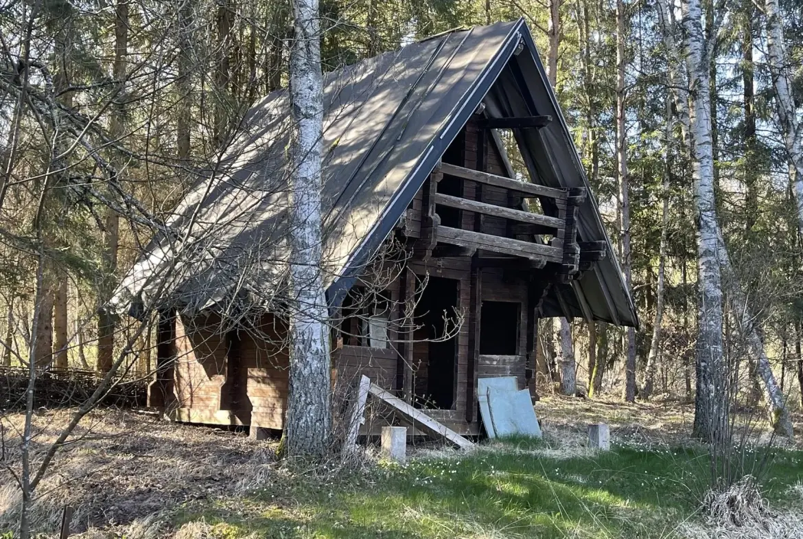 Ensemble de trois étangs avec chalet à Bruyères – Opportunité rare à 88 000 euros 