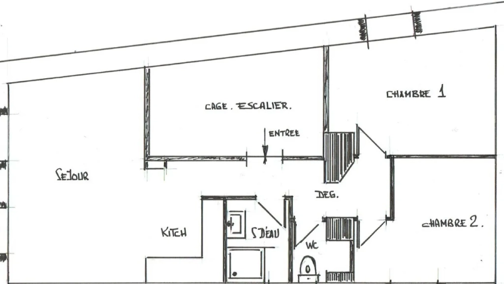 Appartement de 56m² à rénover à Bayonne - Quartier Saint-Esprit