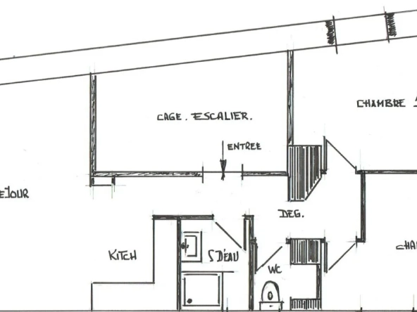 Appartement de 56m² à rénover à Bayonne - Quartier Saint-Esprit