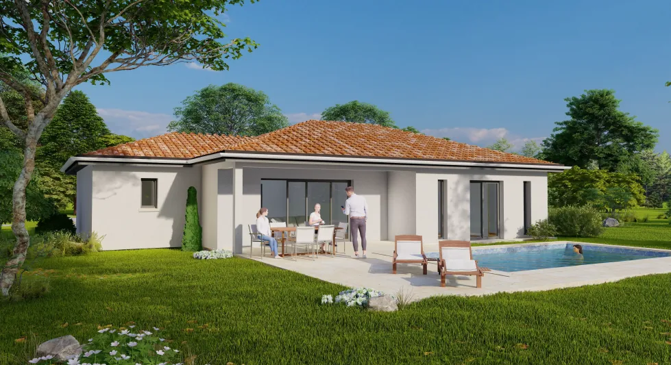Vente maison neuve moderne à Gorrevod, 3 chambres, terrain de 943 m² 