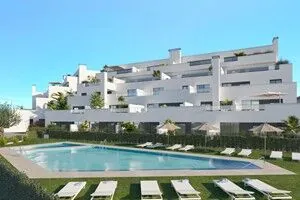 Appartement neuf avec vue mer et golf à San Juan de los Terreros 