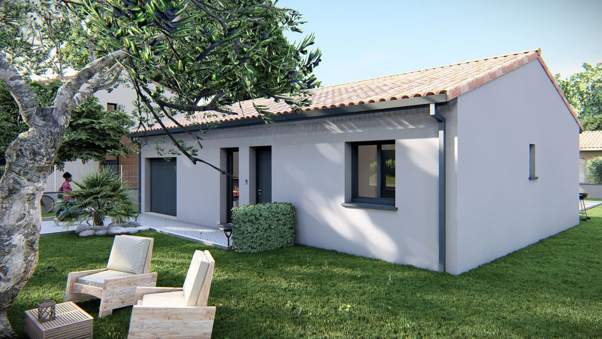 Maison neuve T3 à construire à Gardouch - 70 m² avec garage et terrasse 