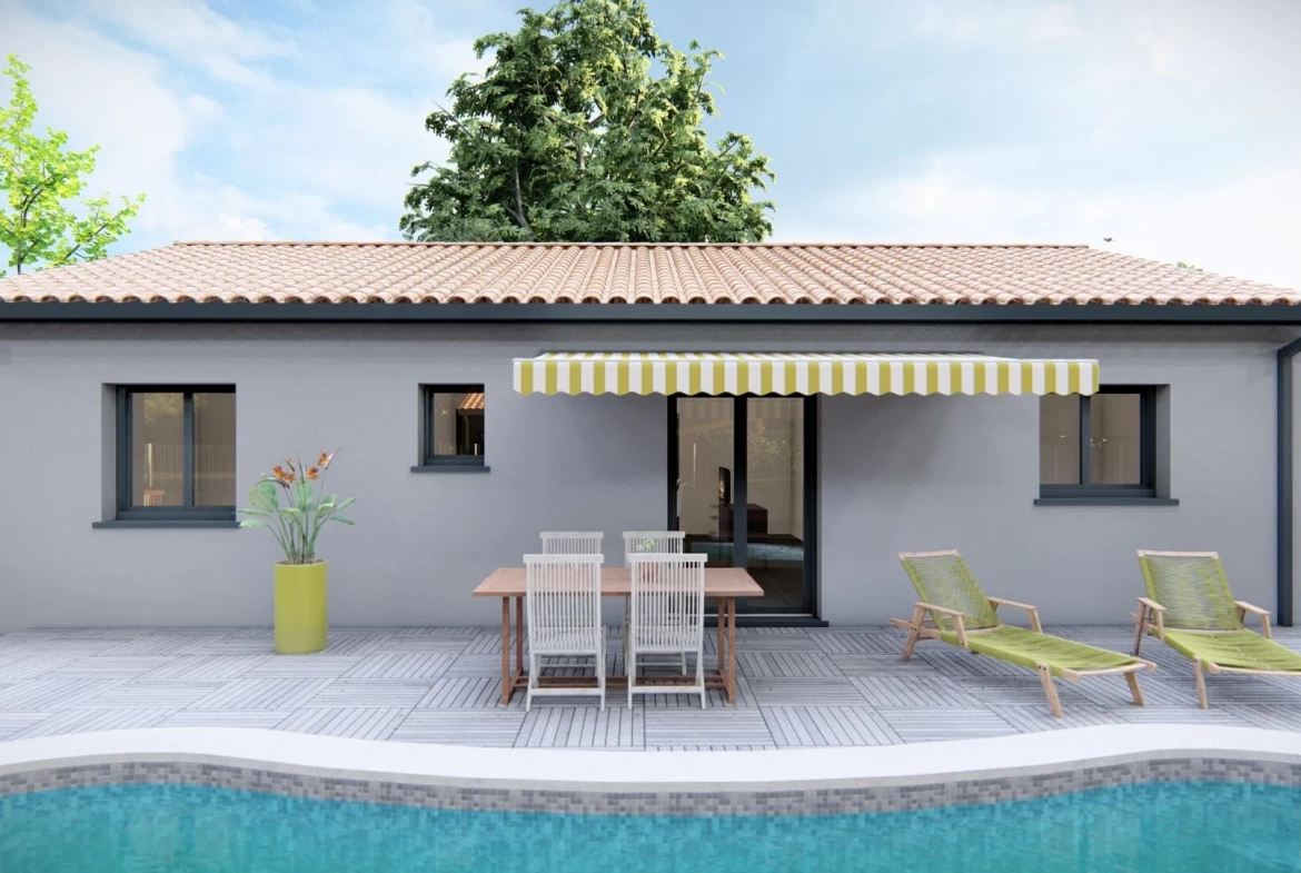 Maison neuve T3 à construire à Gardouch - 70 m² avec garage et terrasse 