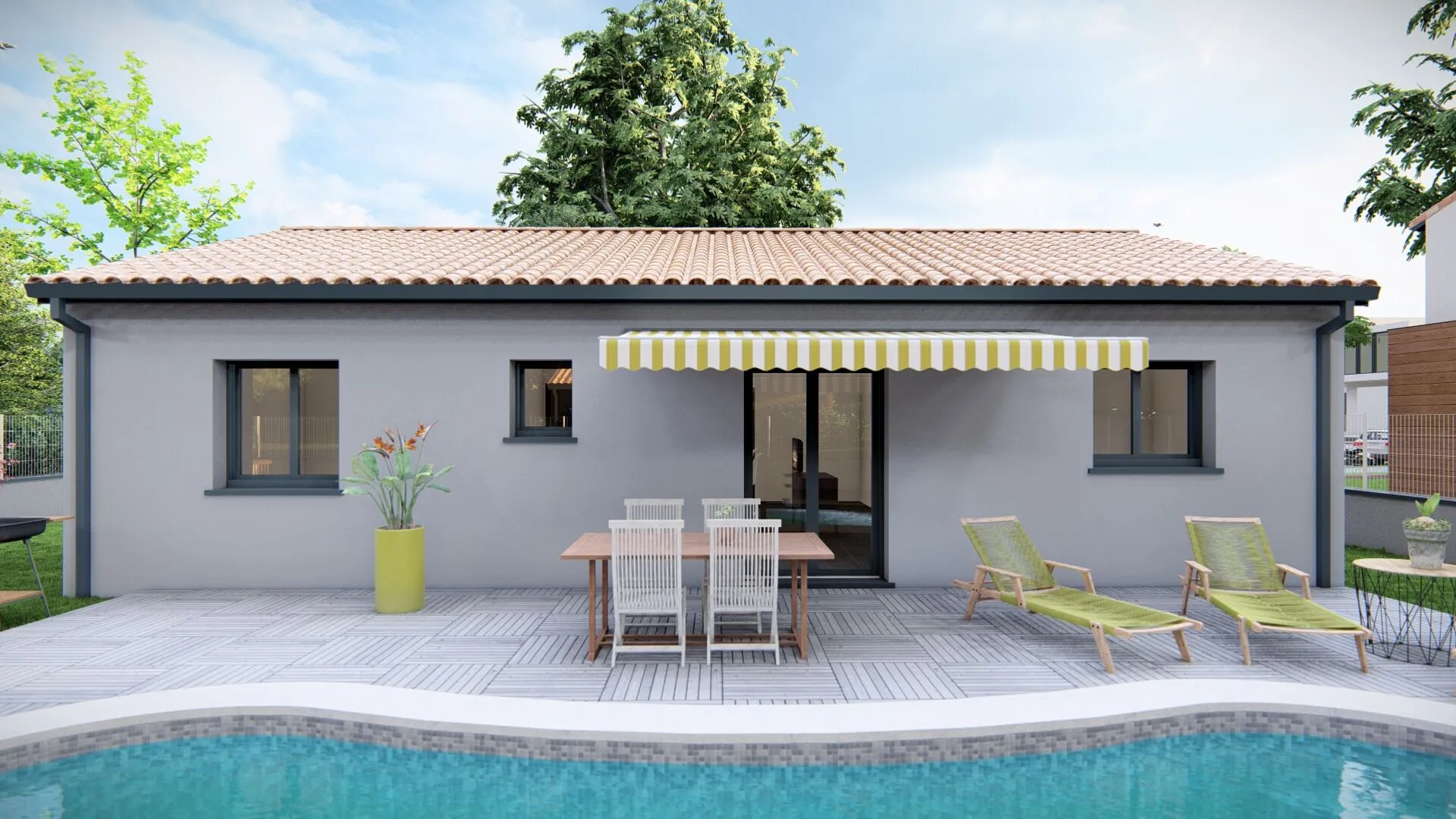 Maison neuve T3 à construire à Gardouch - 70 m² avec garage et terrasse 