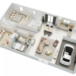 Maison neuve 3 chambres avec garage à Saint Gence