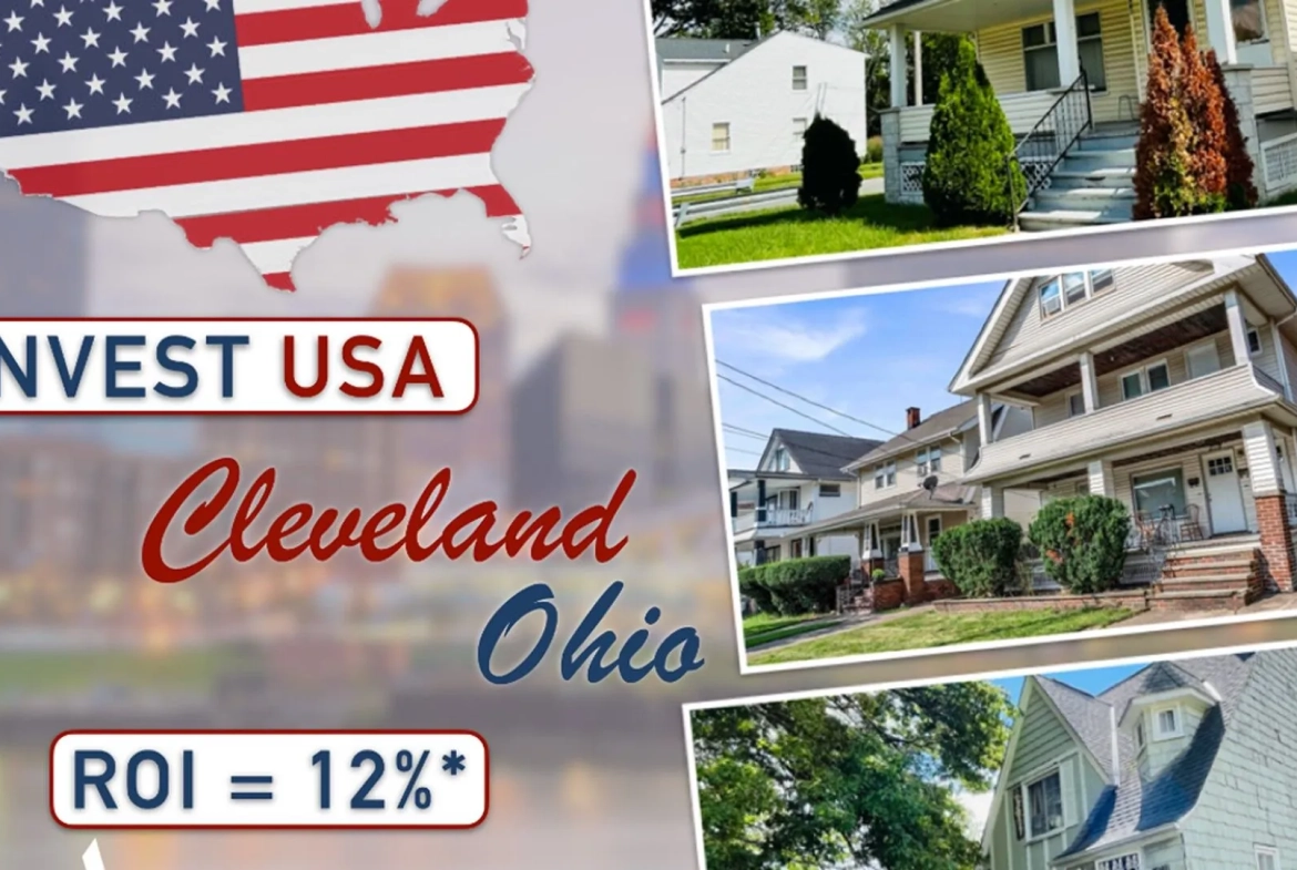 Investissement immobilier - Duplex à Cleveland, Ohio, forte rentabilité 