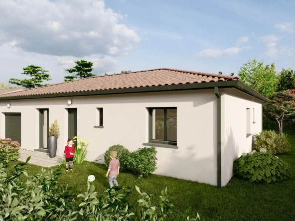 Maison neuve à Muret sur terrain de 729 m² avec garage et séjour lumineux