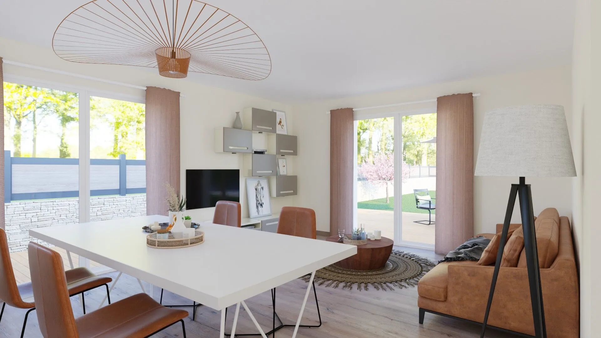 Maison neuve conforme RE2020 à Saint Bonnet le Château - 85 m² avec jardin et garage 
