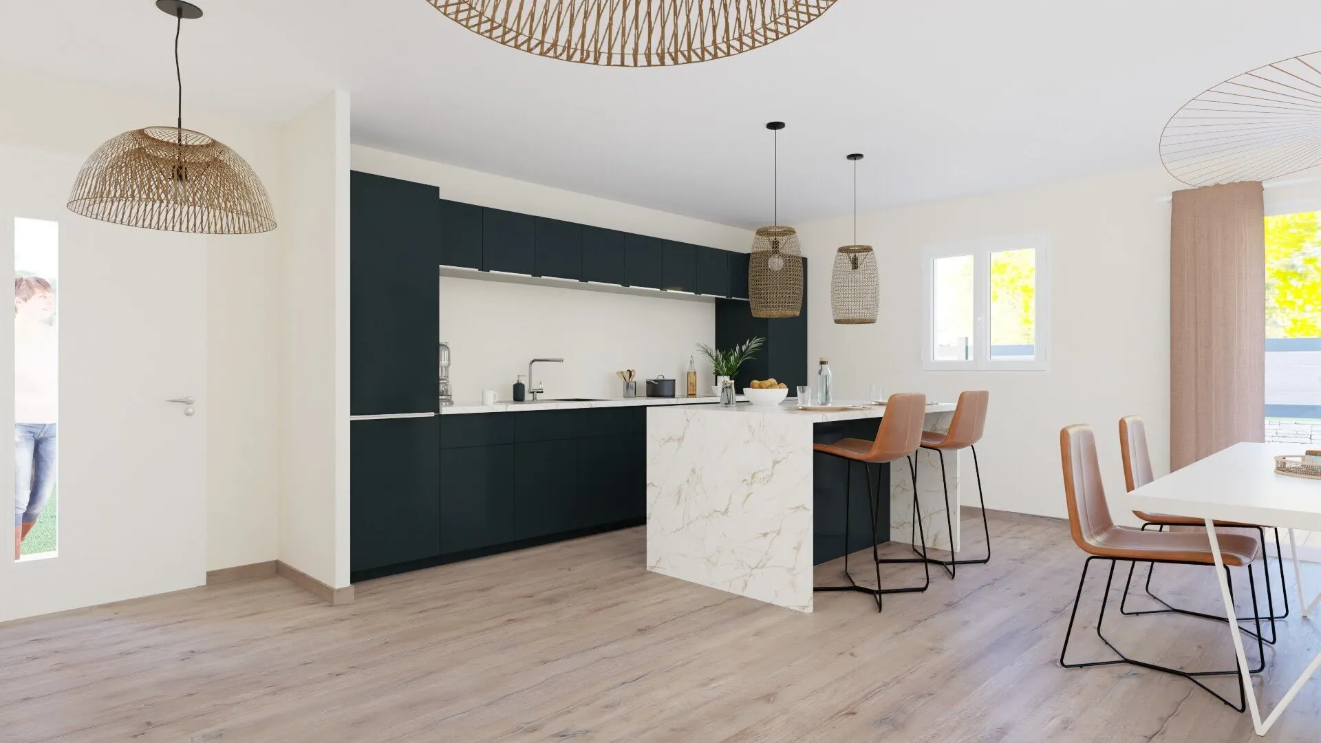 Maison neuve conforme RE2020 à Saint Bonnet le Château - 85 m² avec jardin et garage 