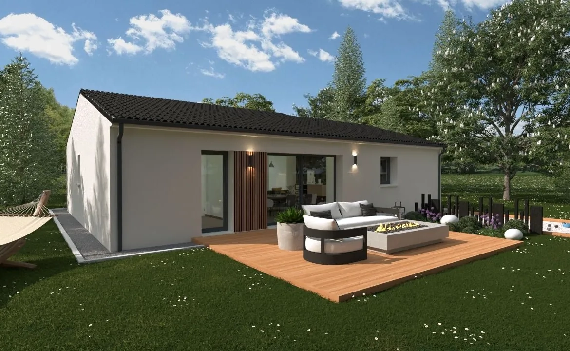 Maison individuelle neuve de 87 m² à Thuré avec 3 chambres et garage 