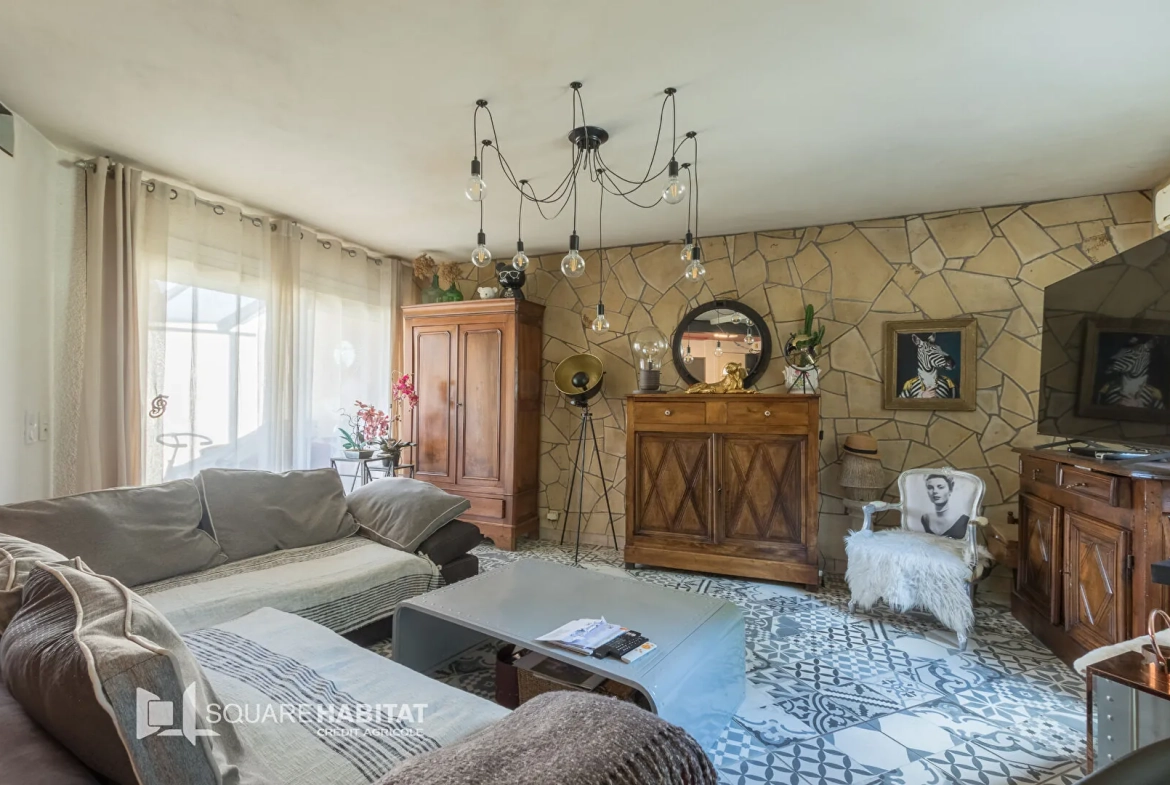 Maison écologique de 150 m² à Garde Colombe avec jardin et terrasses ombragées 